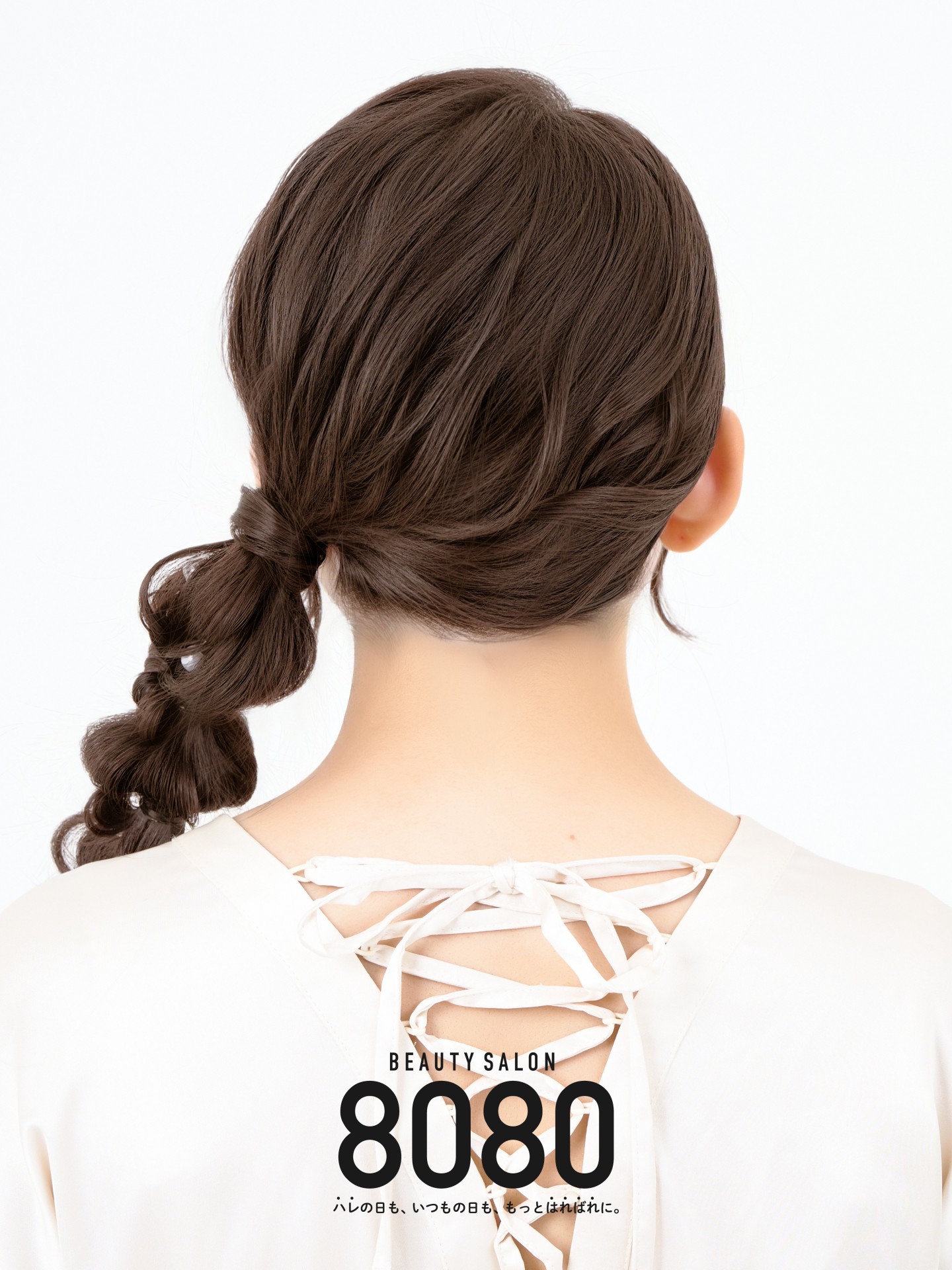 流行りヘアセット｜サイド編みおろし